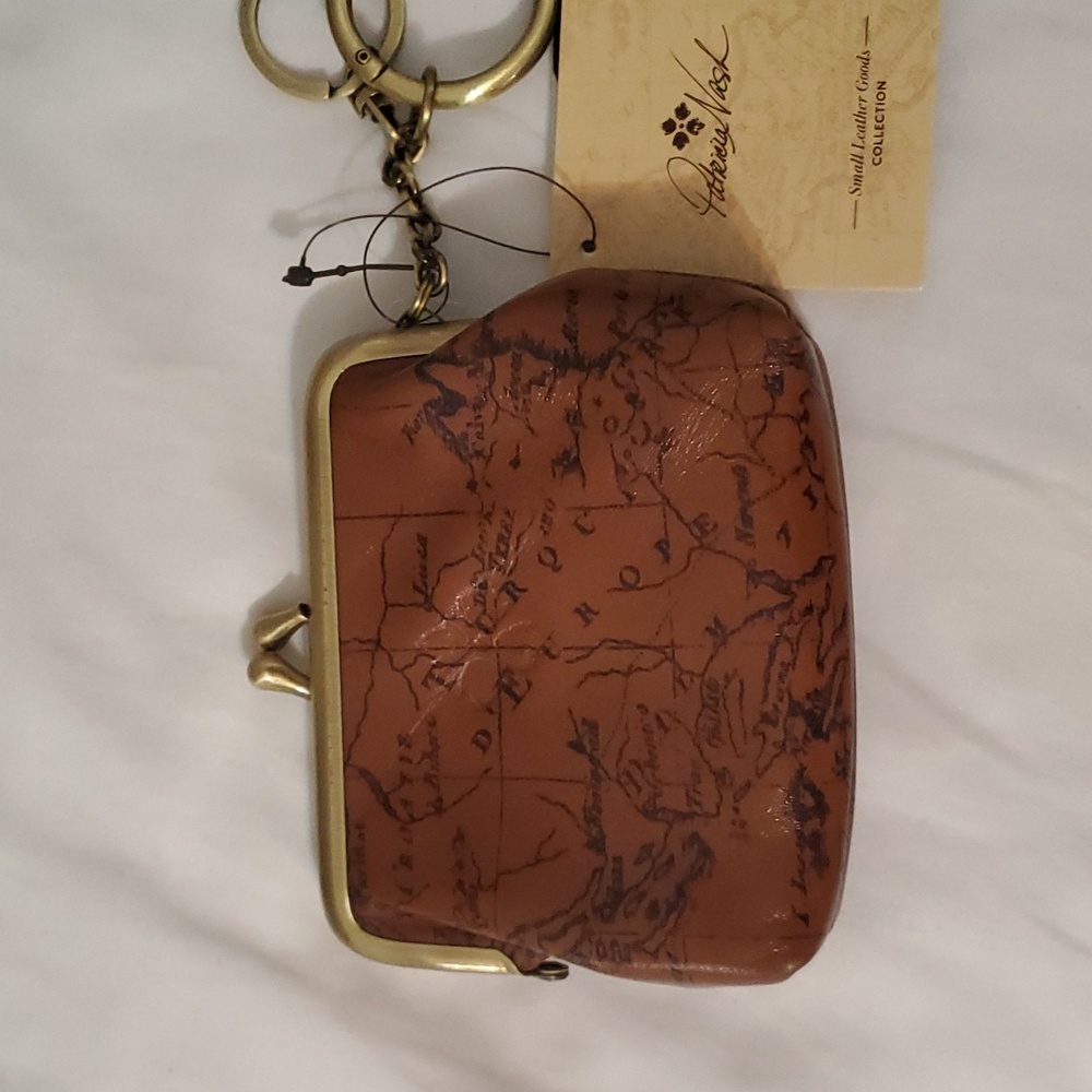 Patricia Nash Signature Map LRQ Borse Riot Rust Coin purse.